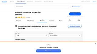 Working at National Insurance Inspection Services: Employee ... - Indeed
