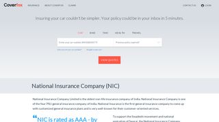 National Insurance: Renew National Insurance Policy Online
