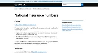 National Insurance numbers - GOV.UK