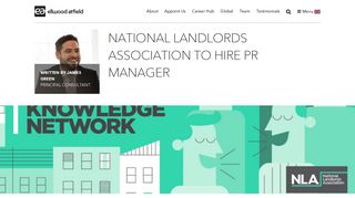 Ellwood Atfield - National Landlord Association PR Manager Vacancy