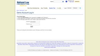 Demo Account Log In - National Law Foundation - Online CLE ...
