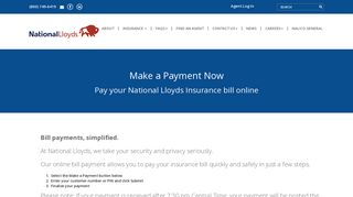 National Lloyds Insurance Bill Pay - Make a Payment