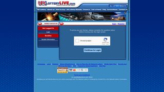 UK Lottery Live | UK Lottery Results - Login