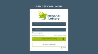 Lottery Retailer - Login