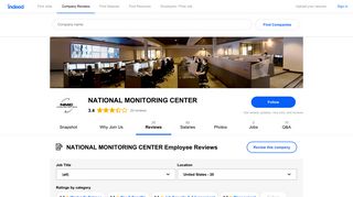 Working at NATIONAL MONITORING CENTER: Employee Reviews ...