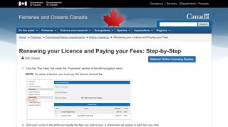 Online Licensing - Renewing your Licence and Paying your Fees
