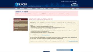 PACER - New PACER Case Locator Launched!