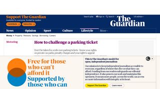 How to challenge a parking ticket | Money | The Guardian