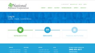 Log In - National Payment Corporation | Credit Card Processing | Toledo