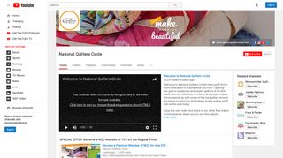 National Quilters Circle - YouTube