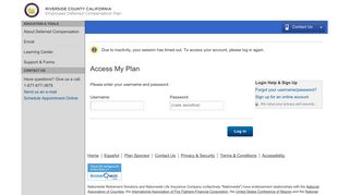 Access My Plan - Deferred Compensation