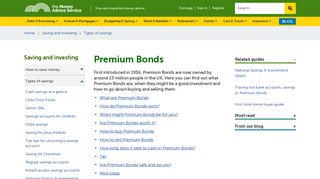 Premium Bonds - Money Advice Service