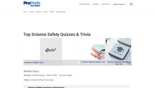 Top Science Safety Quizzes, Trivia, Questions & Answers - ProProfs ...