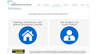 Online Payments - National Security Group, Inc. - Insuring your world.