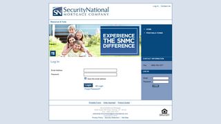 SecurityNational Mortgage : Login