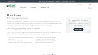 Home Loans - Security National Bank