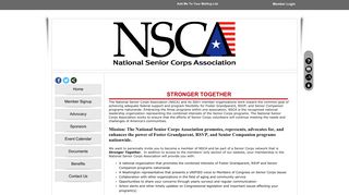 National Senior Corps Association: Home