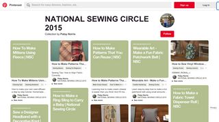 244 Best NATIONAL SEWING CIRCLE 2015 images | Sewing circles ...