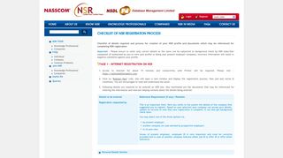 Checklist OF NSR REGISTRATION PROCESS - Welcome to National ...