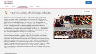 National Society of Collegiate Scholars - Owl Connect