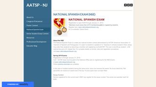 National Spanish Exam (NSE) - AATSP - NJ