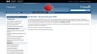 It's tax time - Do you have your T4A? - Student Financial Assistance