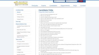 Candidate Frequently Asked Questions | National Testing Network