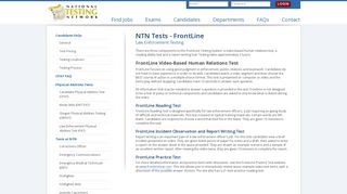 Law Enforcement - National Testing Network