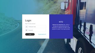 Login-NTD Tire - National Tire Distributor