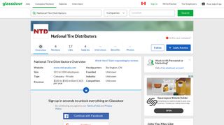 Working at National Tire Distributors | Glassdoor.ca