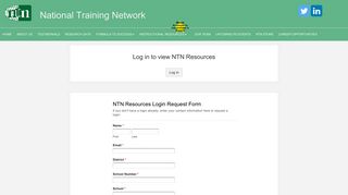 NTN Resources Log In Page - NTN Math