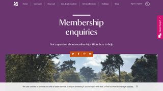 National Trust membership enquiries | National Trust