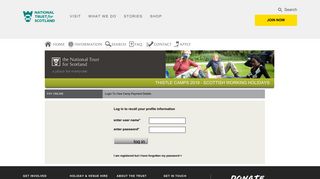 Log in - National Trust for Scotland