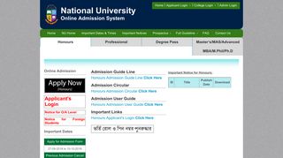 NU Admission Home - National University