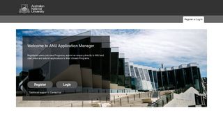 ANU Apply Online (not Logged In) - Register or Login
