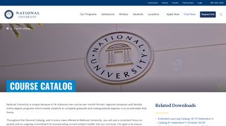 Course Catalog - National University