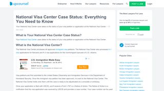 National Visa Center Case Status: Everything You Need to Know