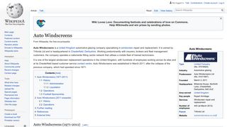 Auto Windscreens - Wikipedia