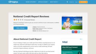 National Credit Report Reviews - It is a Scam or Legit? - HighYa
