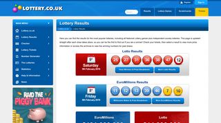 Lottery Results | Latest Numbers