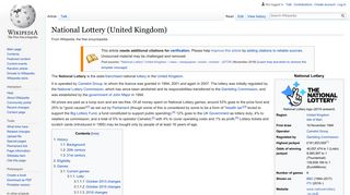 National Lottery (United Kingdom) - Wikipedia
