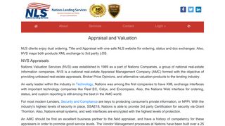 Appraisal and Valuation - Nations Lending Services