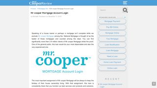Mr cooper Mortgage Account Login