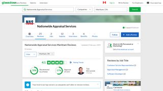 Nationwide Appraisal Services Reviews in Markham, ON | Glassdoor.ca