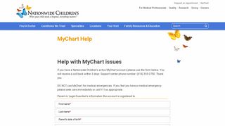 MyChart Help - Nationwide Children's Hospital
