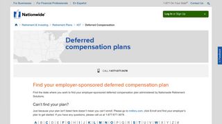 Deferred Compensation | Nationwide.com