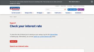 Check your interest rate - Nationwide
