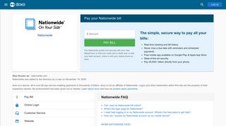 Nationwide: Login, Bill Pay, Customer Service and Care Sign-In - Doxo