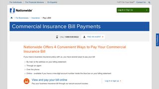 Business Insurance View and Pay Bill | Nationwide.com