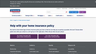 Home Insurance support | Nationwide